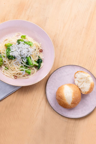 しらすと菜の花のパスタ